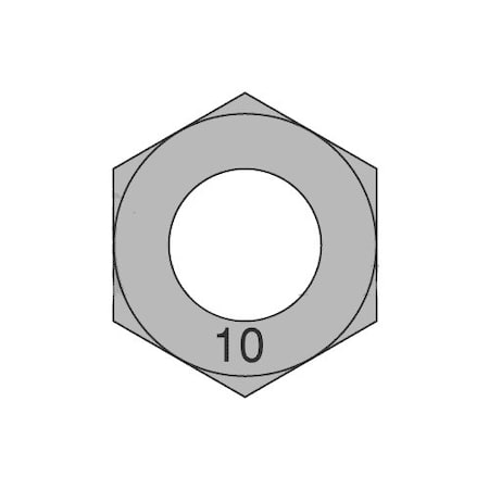 Hex Nut, M36-4.00, Steel, Class 10, Plain, 29 Mm Ht, 50 PK